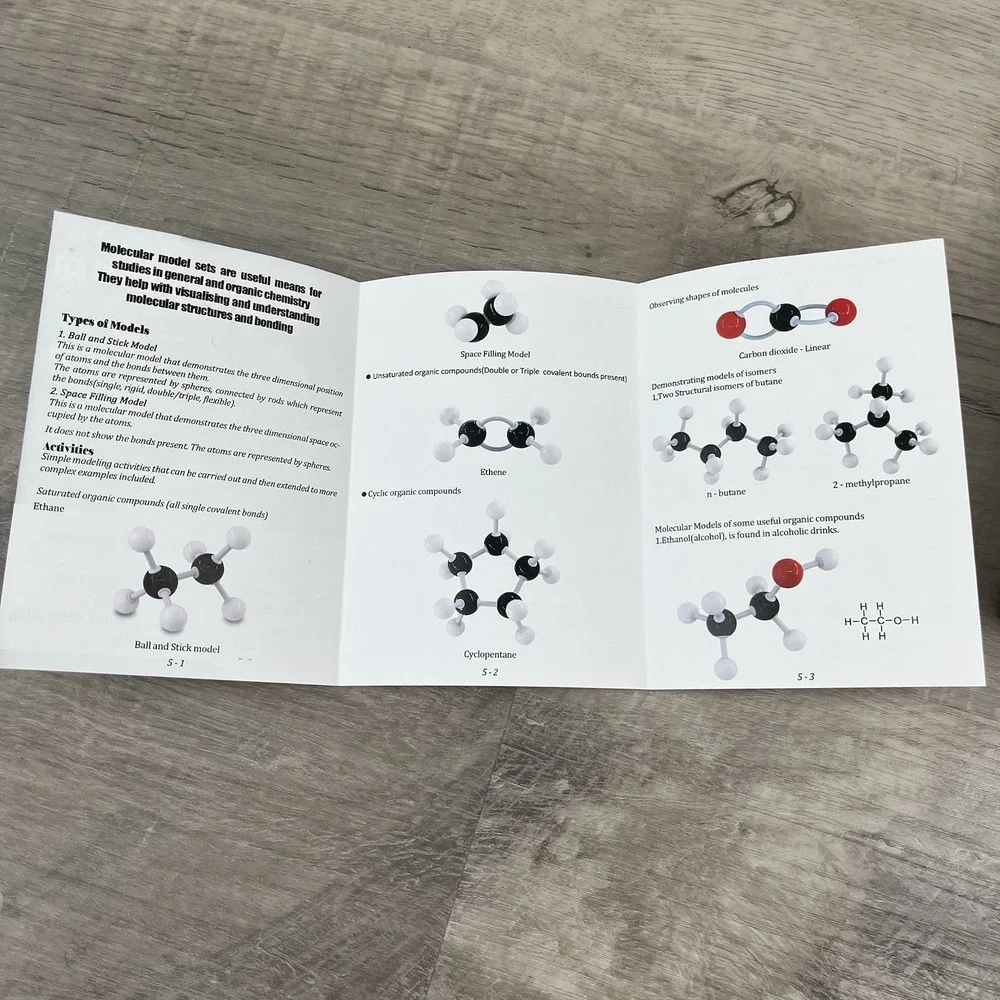 200 Pc Organic Chemistry Molecular Model Student Teacher Science Kit Atoms Links